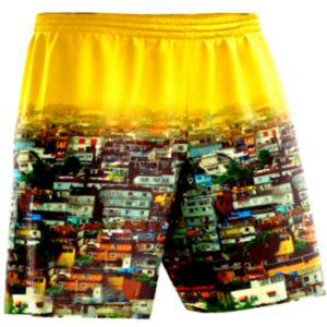 Shorts: Nossos shorts também são 100% personalizáveis, com tecido de alta qualidade e sublimação.